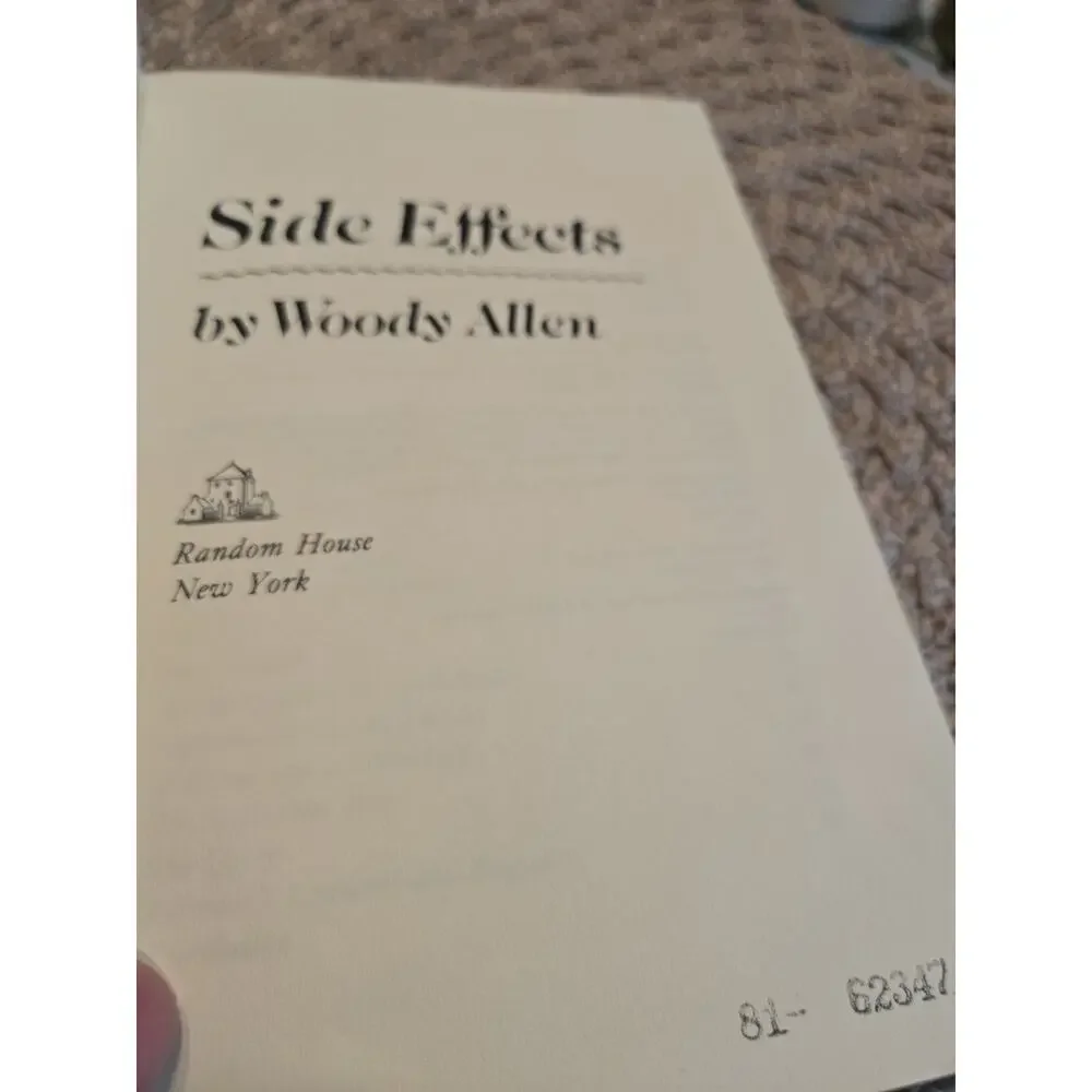 Side Effects by Woody Allen-1980 1st Edit/Humor/Essays HC with No Dust Jacket